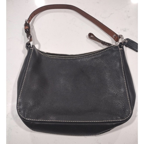 Coach Black Leather Shoulder Bag F10890 - Picture 4 of 9